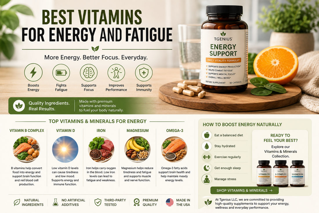 Best Vitamins for Energy and Fatigue: A Complete Science-Based Guide (2026)