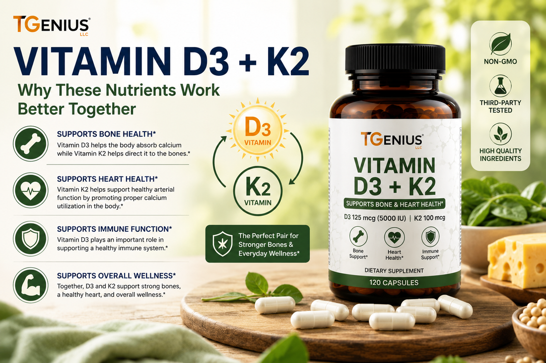 Vitamin D3 and K2: Why These Nutrients Work Better Together