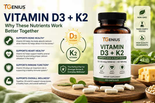 Vitamin D3 and K2: Why These Nutrients Work Better Together