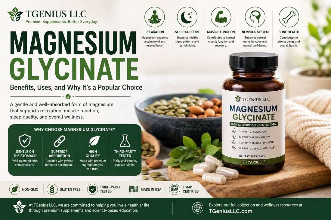 Magnesium Glycinate: Benefits, Uses, and Why It’s a Popular Choice