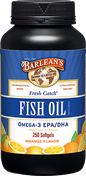 Fresh Catch Fish Oil Orange Flavor 250 Softgels